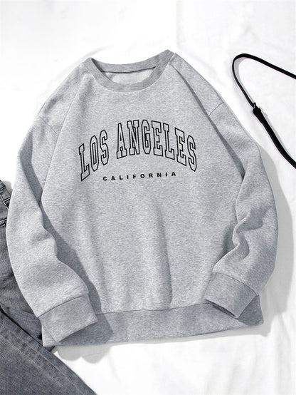 Women Los Angeles Printed Casual Pullover Long Sleeve Sweatshirt