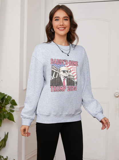 Women Daddy's Home Casual Sweatshirt