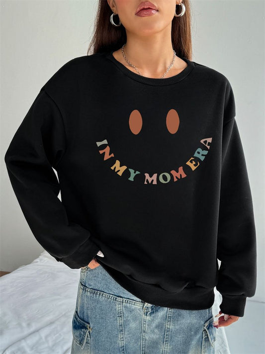 Women Fall Printed Pullover Smile Printed Sweatshirts