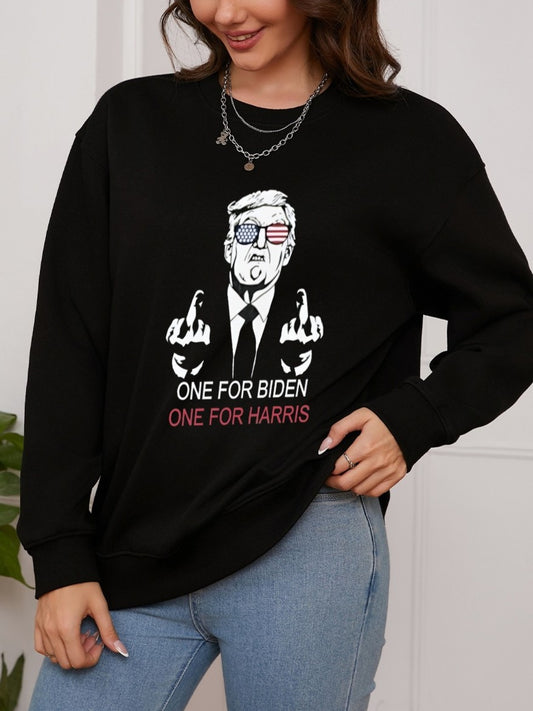 Women ONE FOR XXX Printed Casual Sweatshirt